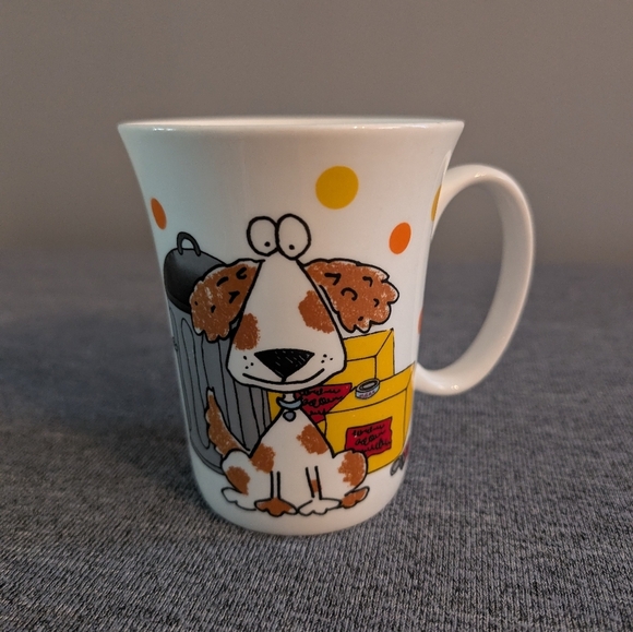 3 for $30 | Cute Funky Cartoon Dog Mug with Polka Dots - Picture 2 of 3